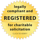 Registered for charitable solicitation badge